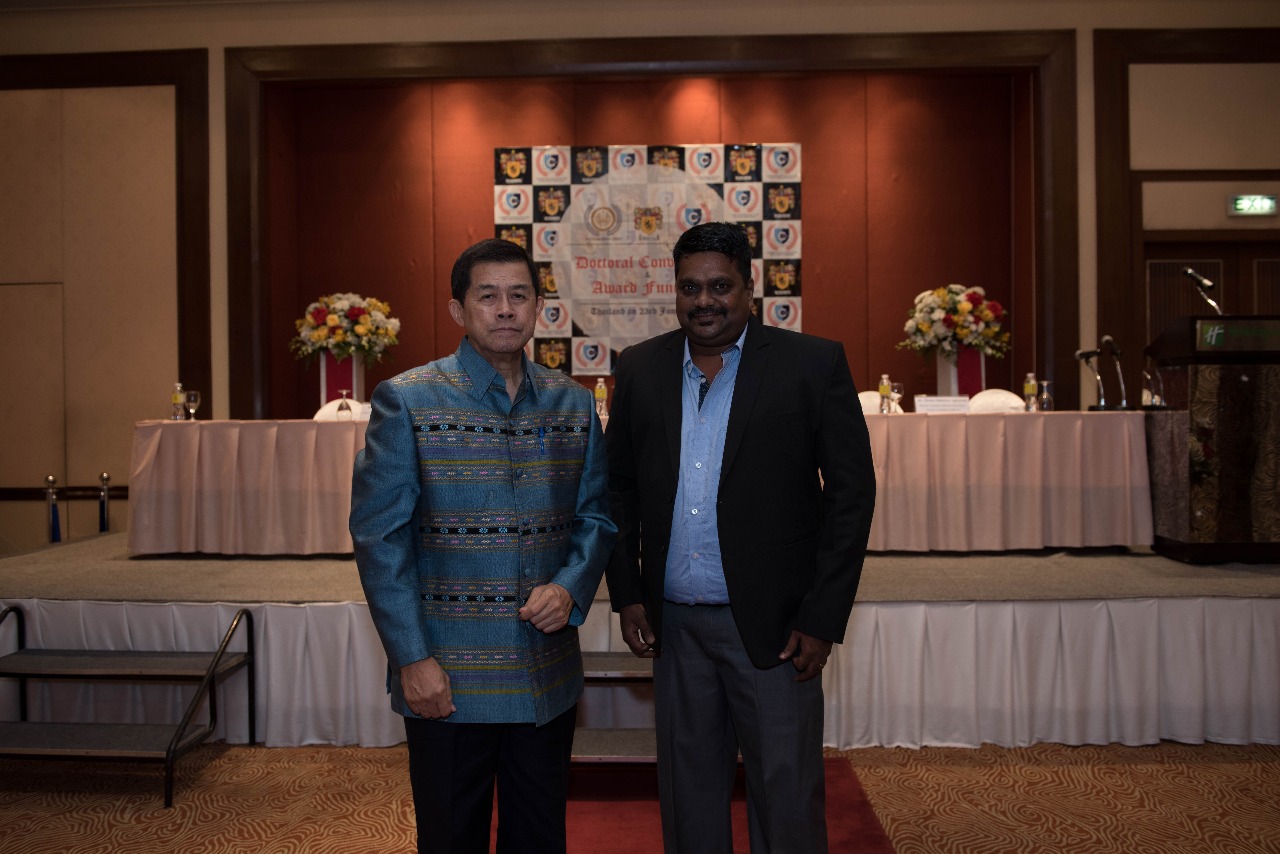 Dr. Rajesh R with Former DY.Prime Minister of Thailand, Mr.Korn Domennisi